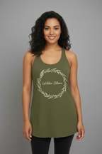 Female Model Fern Circle - Soft Matte Gray